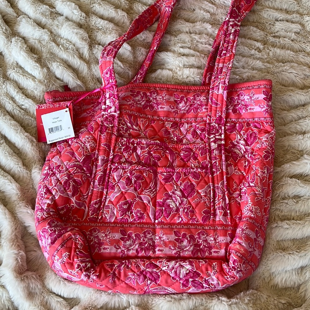 Vera Bradley Villager Hope Toile Bag